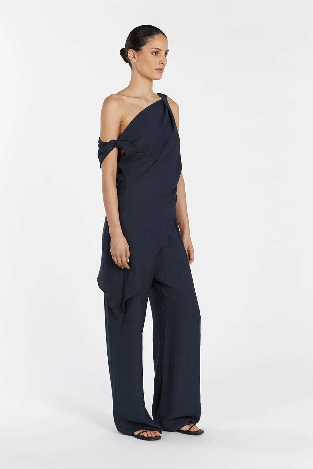 JOLIE SLATE MARLE ASYM TUNIC TOP
