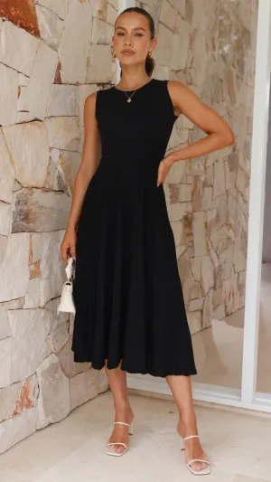 Kaida Midi Dress - Black