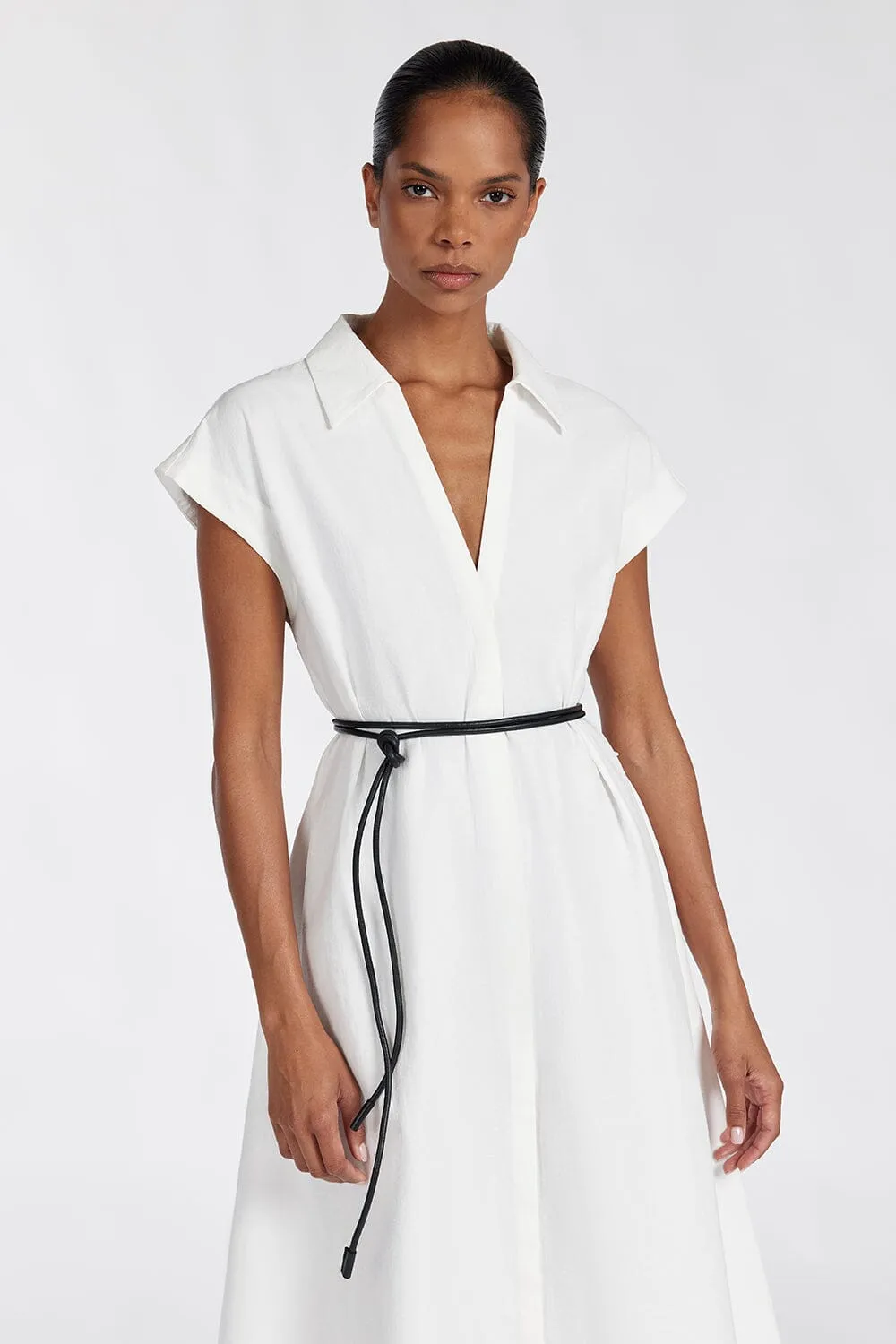 KAYLYN WHITE SHIRT DRESS