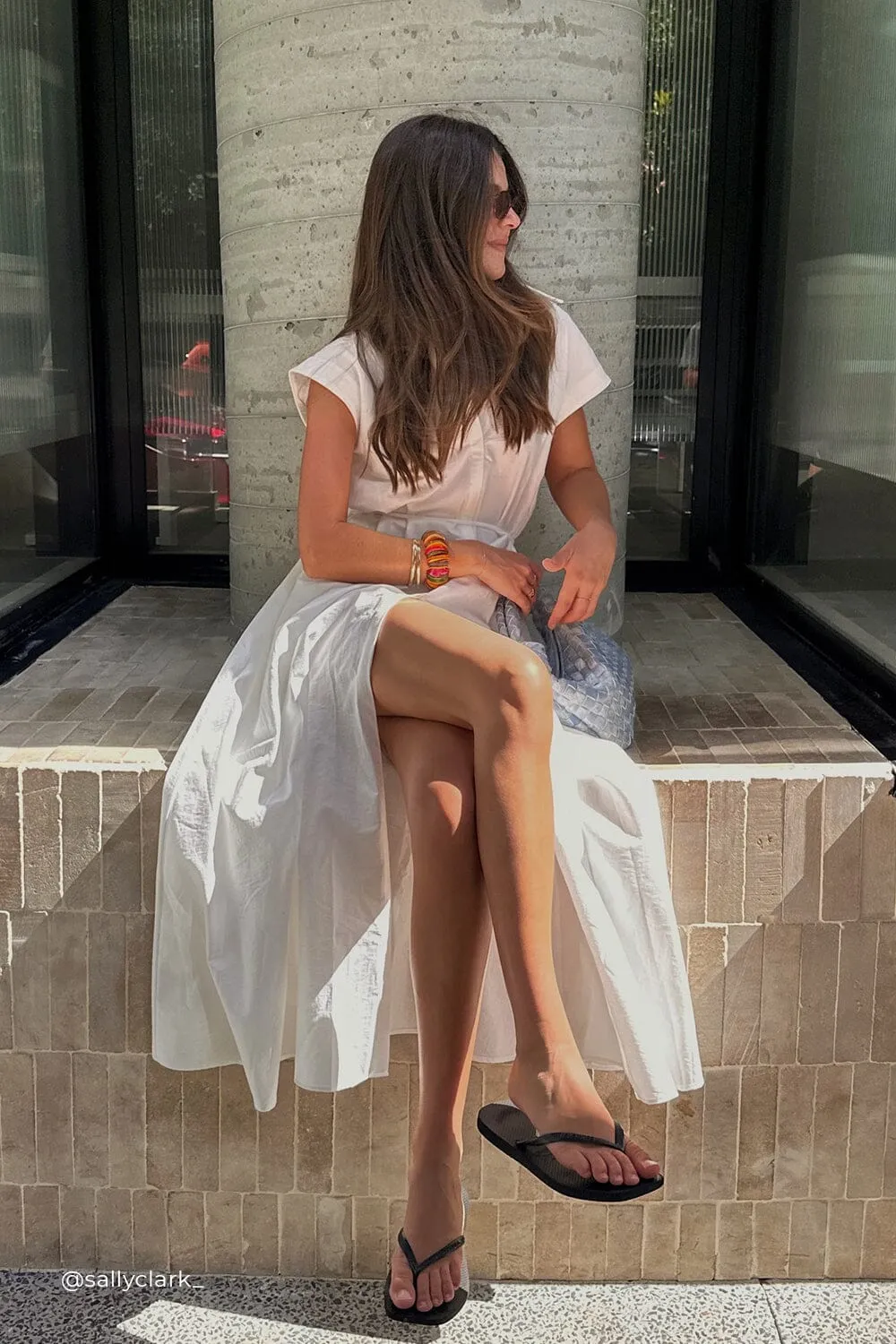 KAYLYN WHITE SHIRT DRESS
