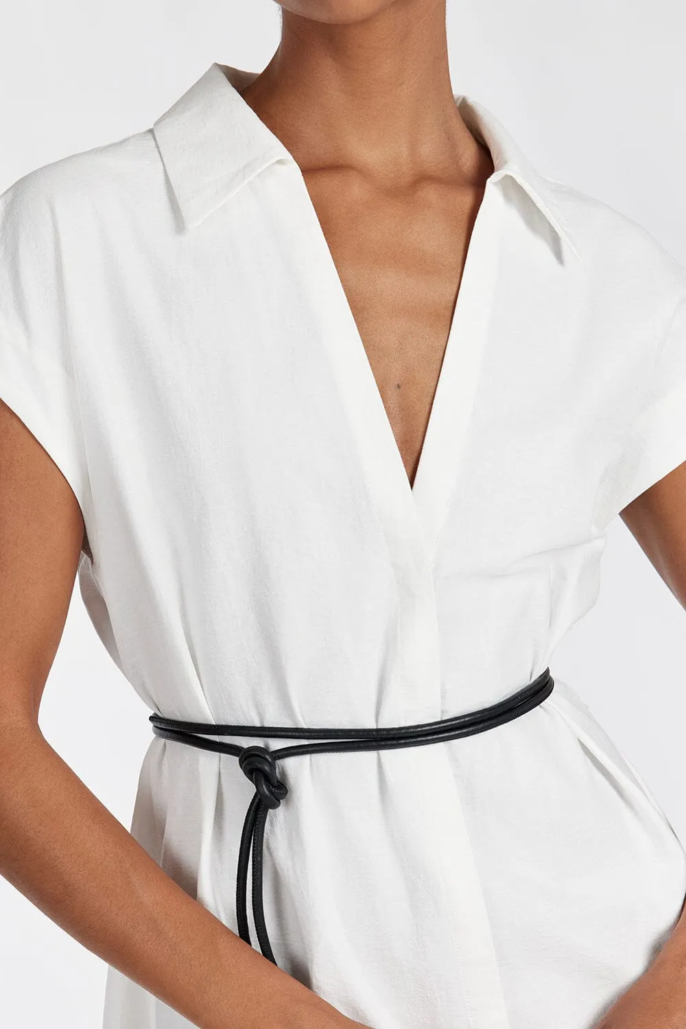 KAYLYN WHITE SHIRT DRESS