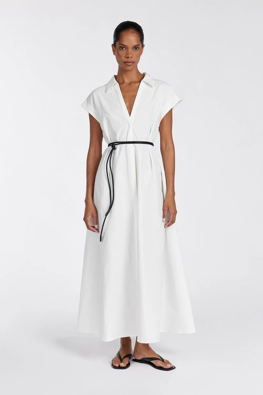 KAYLYN WHITE SHIRT DRESS