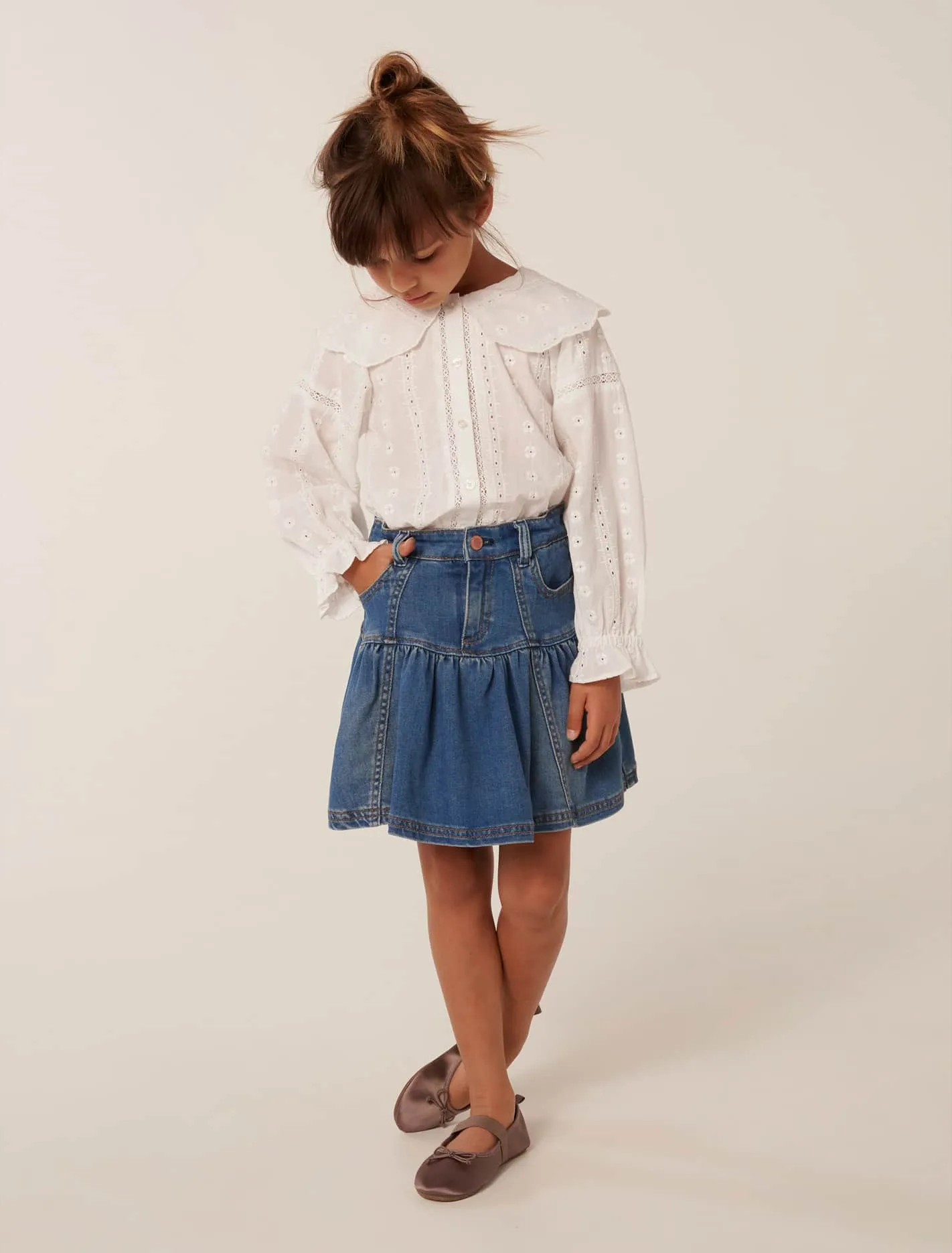 Kirby Girls Collar Blouse