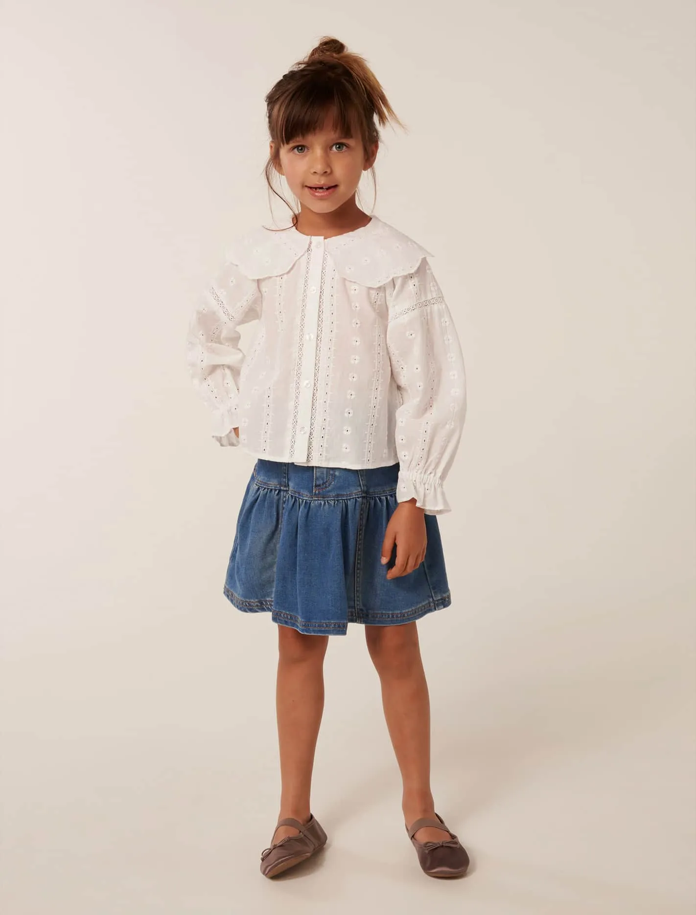 Kirby Girls Collar Blouse
