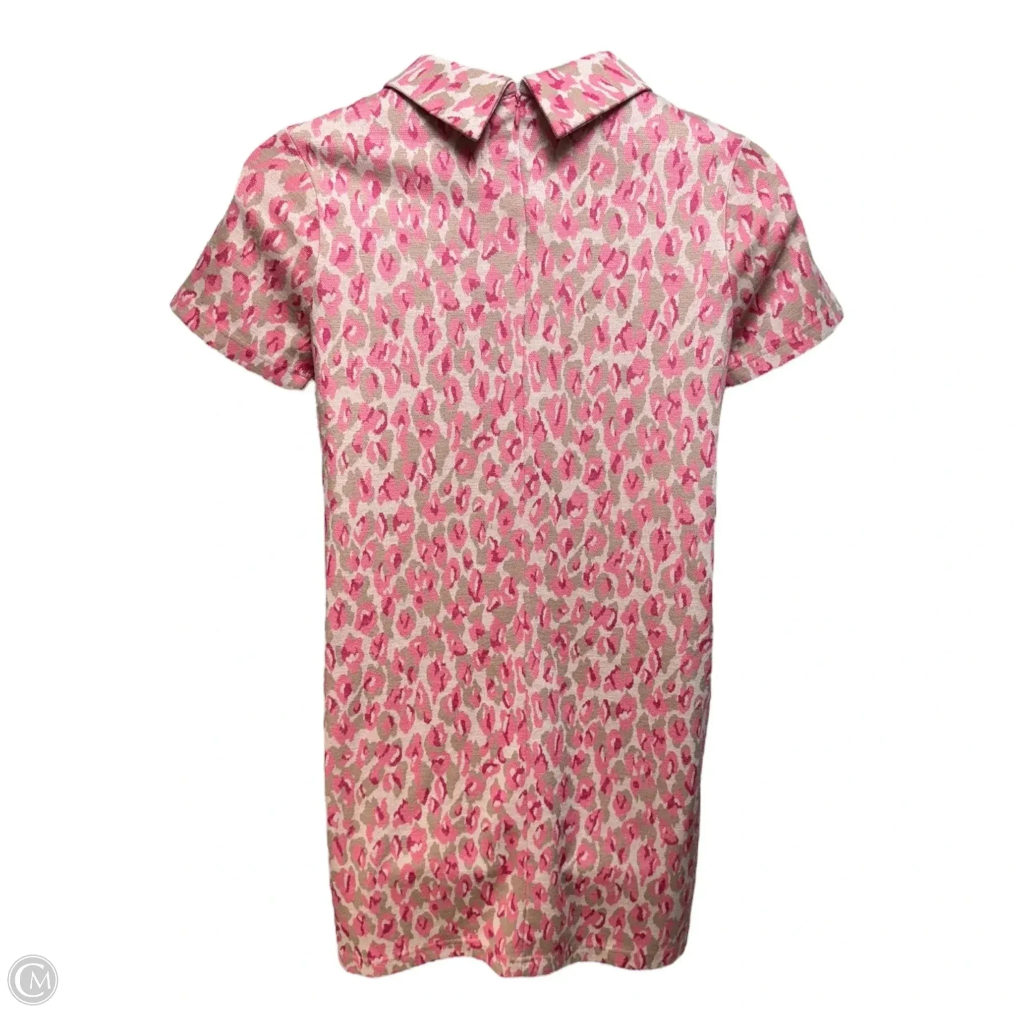 Knit Leopard Dress Casual Short By Tyler Boe In Pink & Tan, Size: M