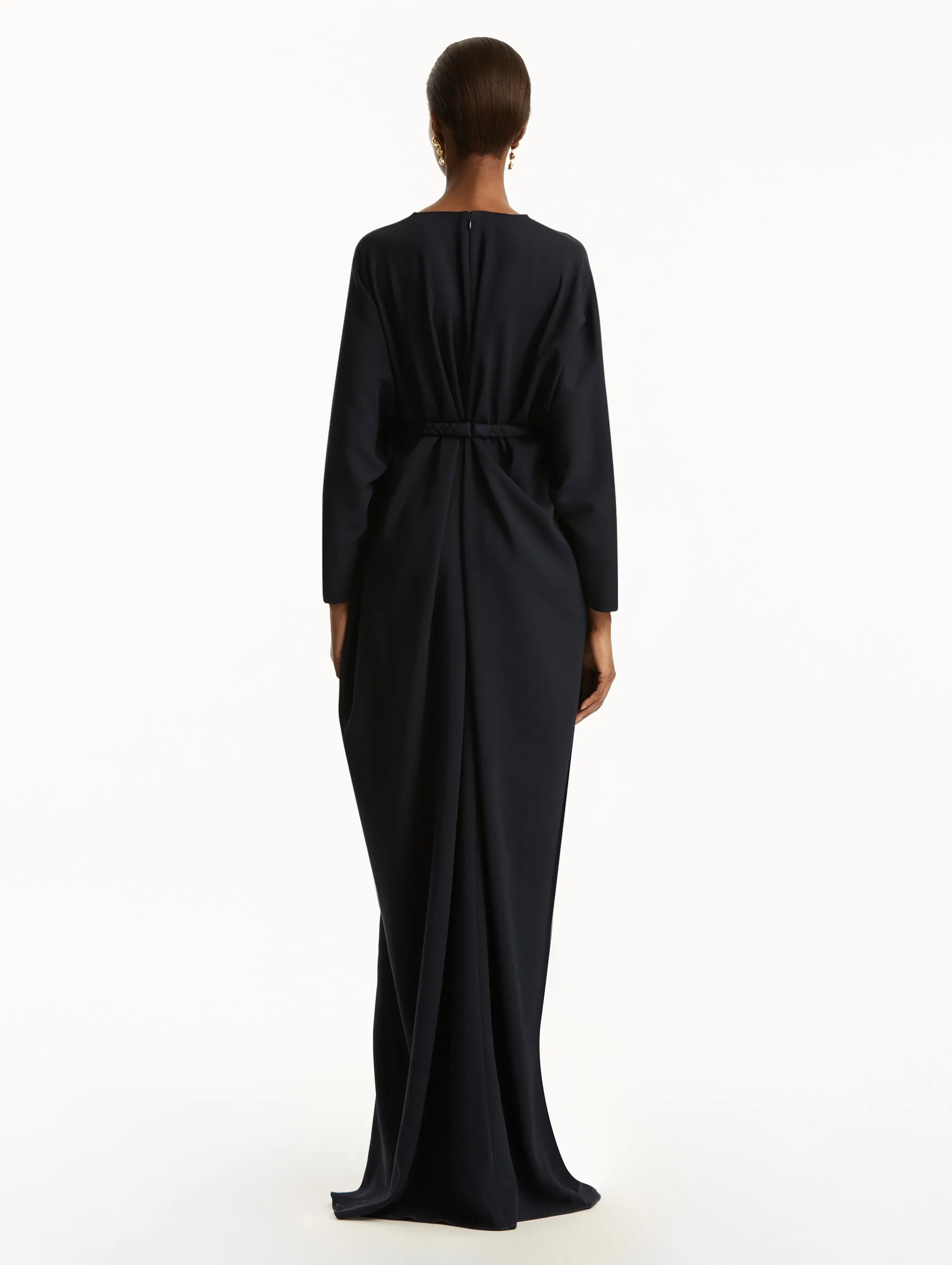 Knotted Belt Georgette Caftan