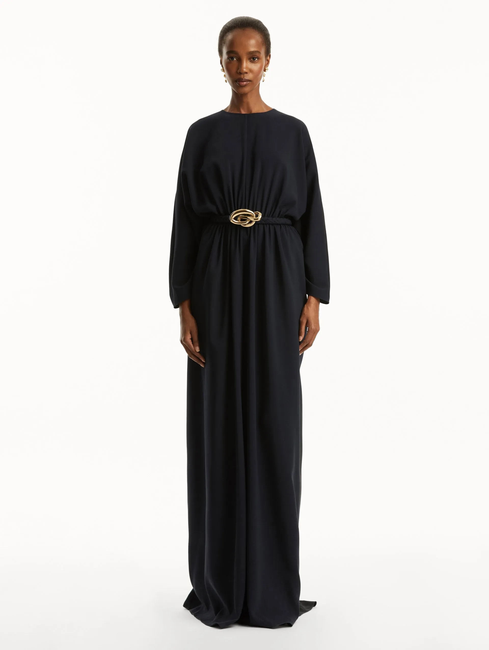 Knotted Belt Georgette Caftan