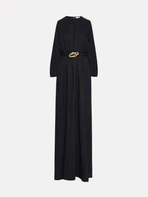 Knotted Belt Georgette Caftan