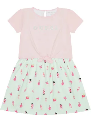 Light Pink Stretch Jersey Dress (2-7)