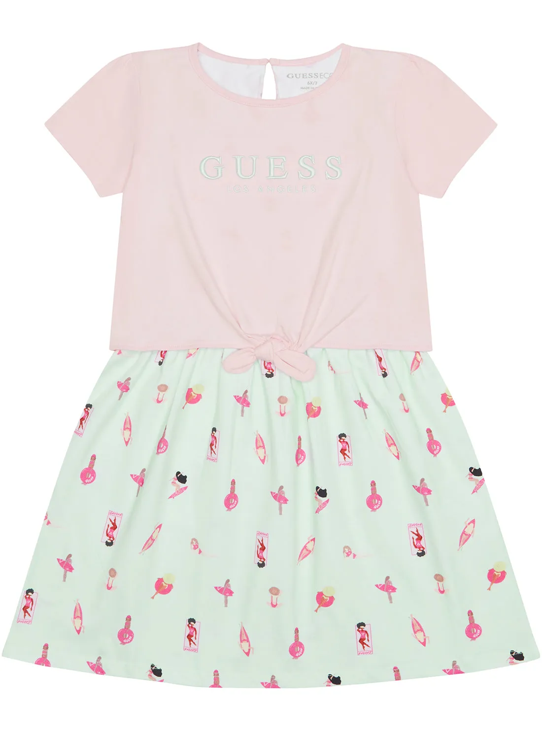 Light Pink Stretch Jersey Dress (2-7)