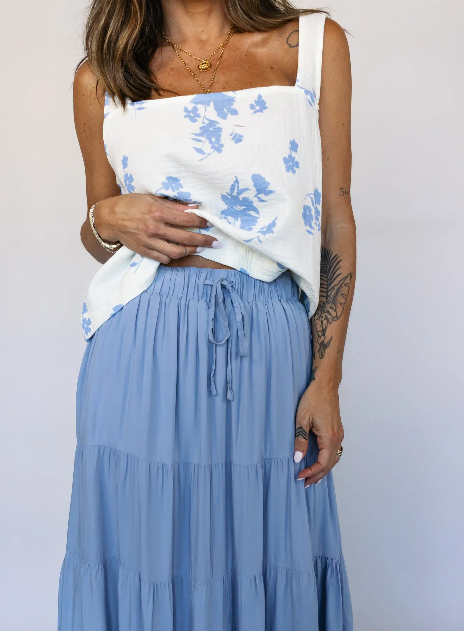 Lorie Cloud Maxi Skirt - Final Sale