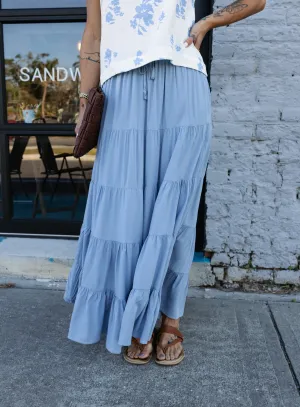 Lorie Cloud Maxi Skirt - Final Sale