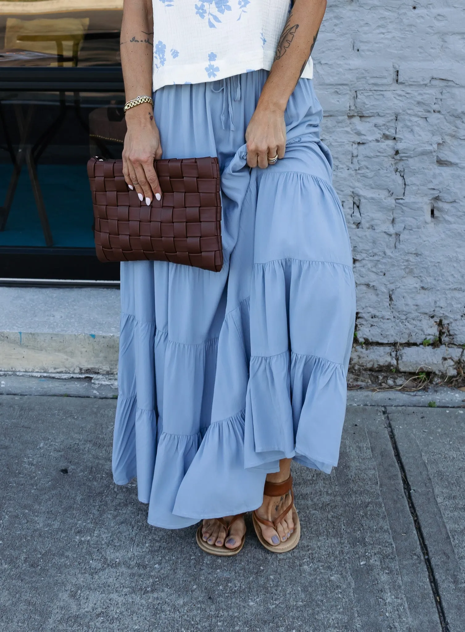 Lorie Cloud Maxi Skirt - Final Sale