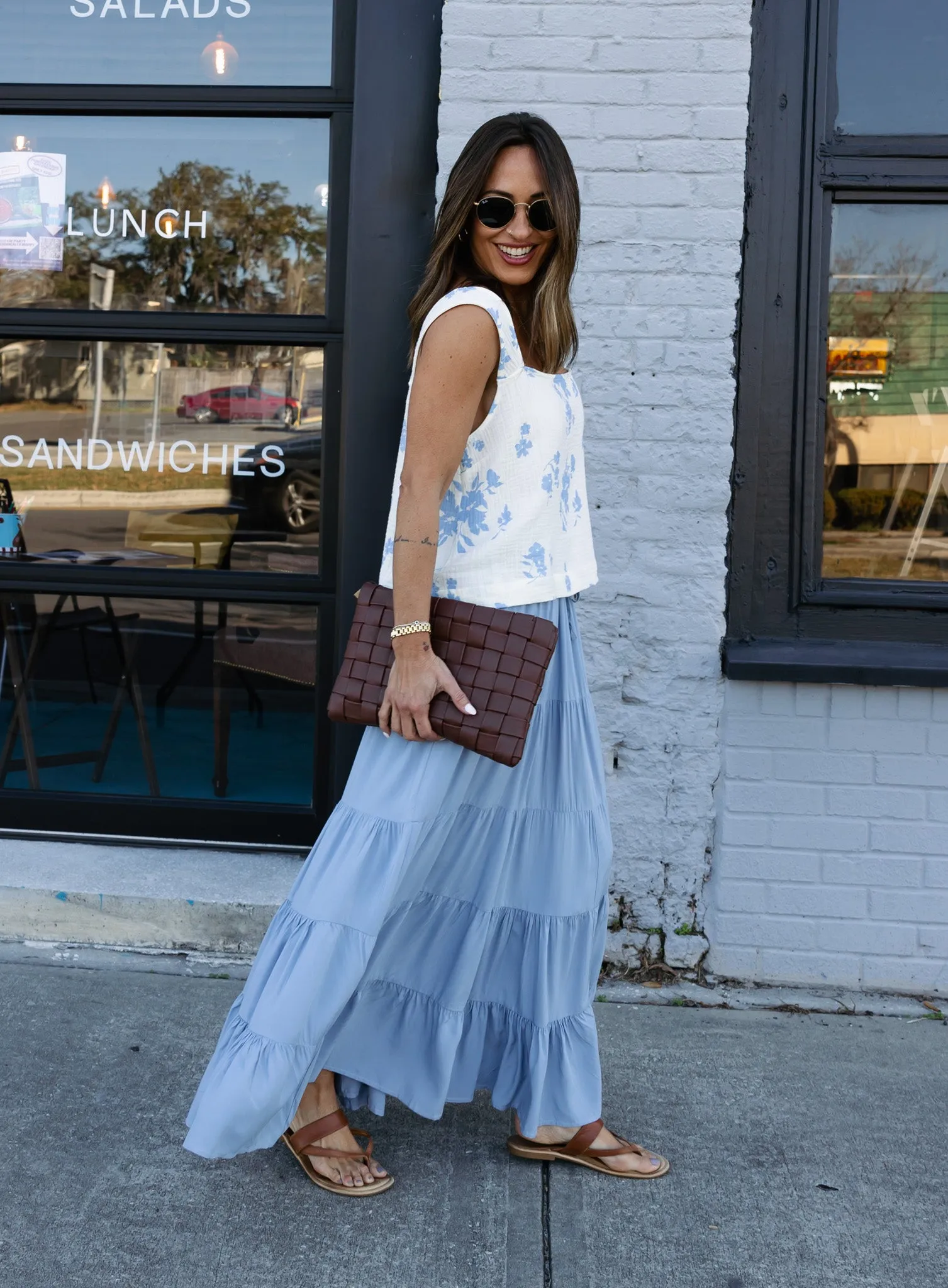 Lorie Cloud Maxi Skirt - Final Sale