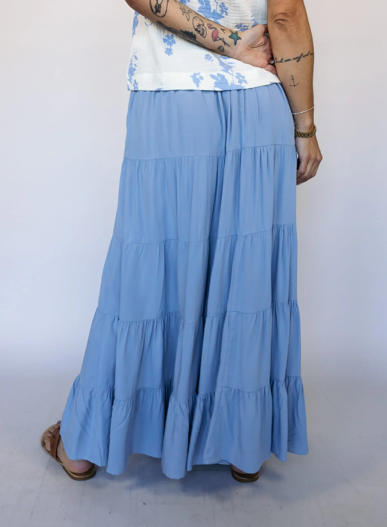 Lorie Cloud Maxi Skirt - Final Sale