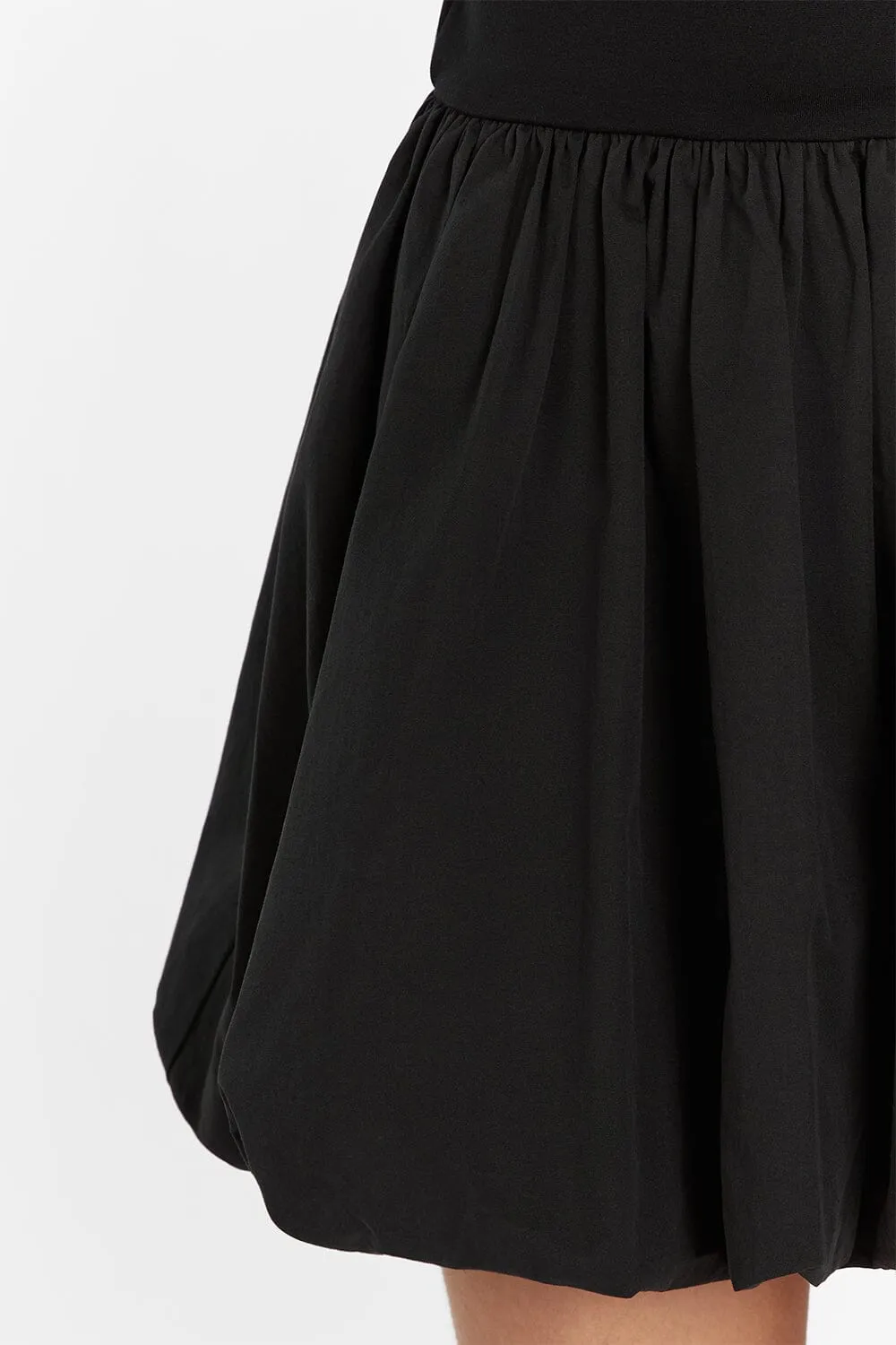 LULA BLACK BUBBLE MINI DRESS