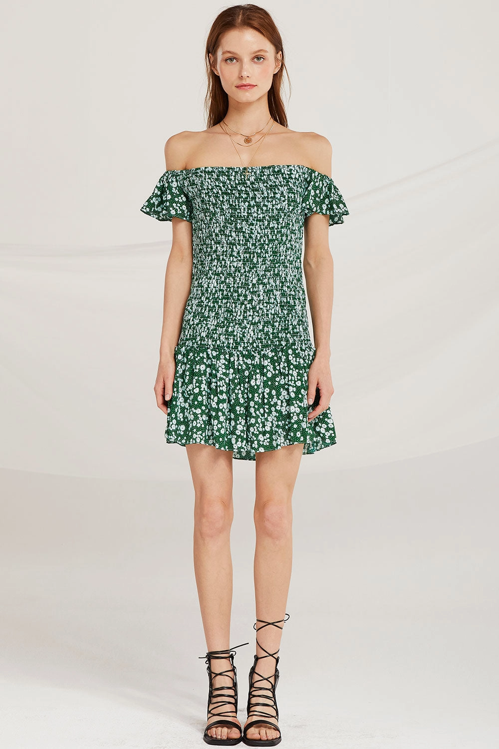 Marianna Smock Off Shoulder Dress