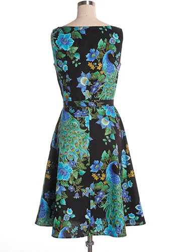 Monique Dress Peacock in Emerald