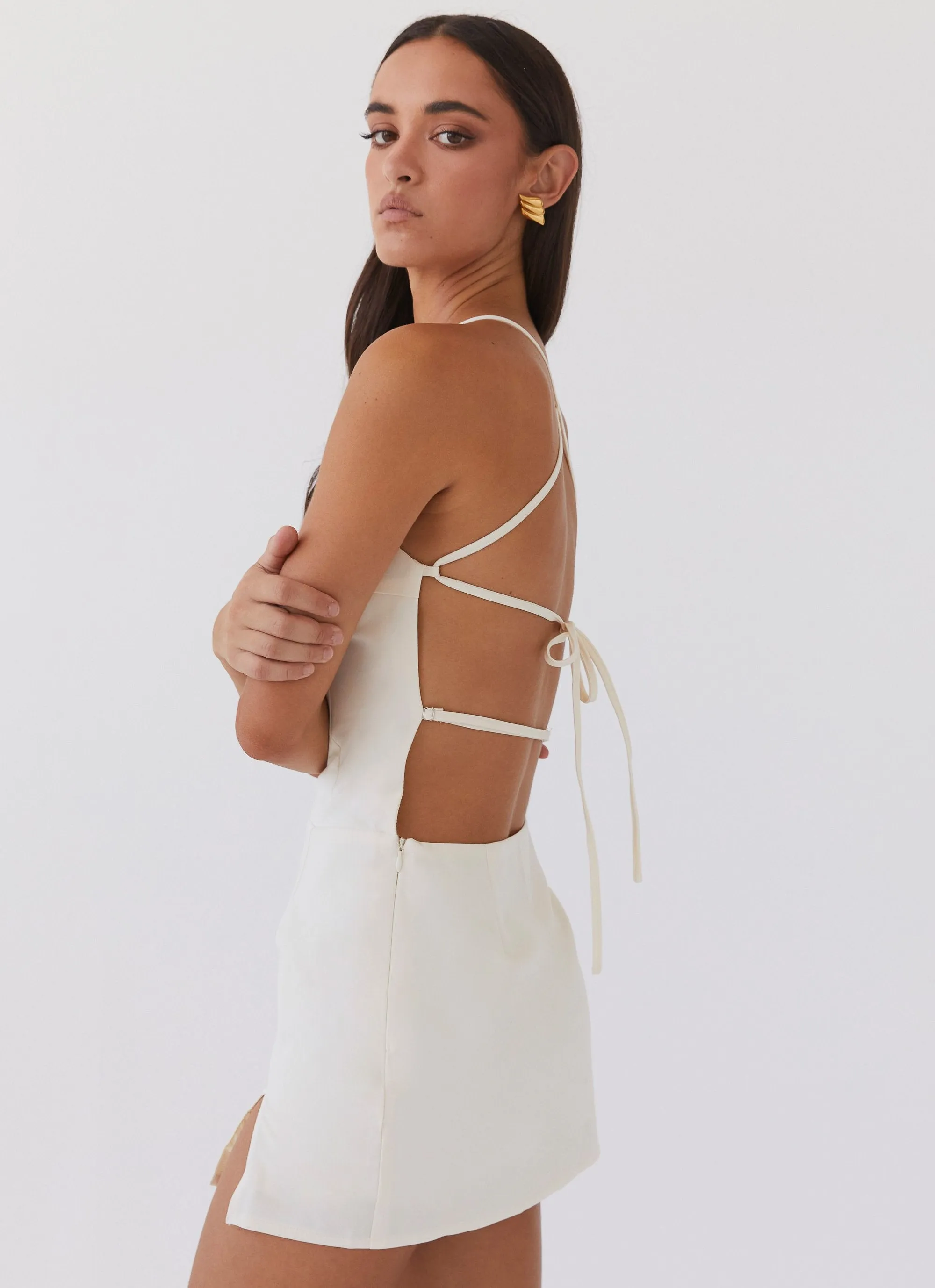 Monique Mini Dress - Ivory