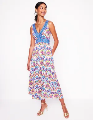 Olympia Jersey Maxi Dress-Multi. Ornamental Floral