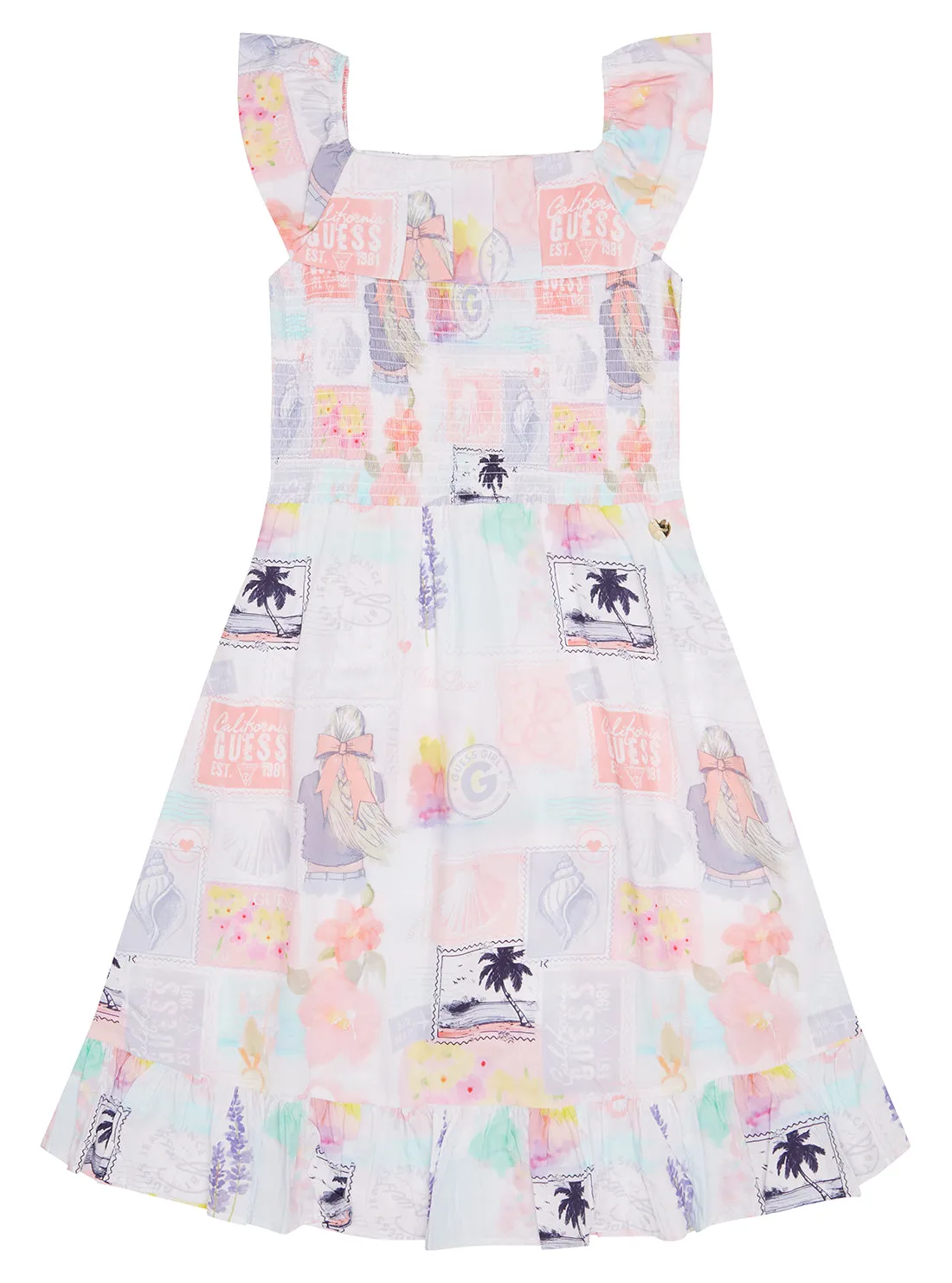 Paradise Print Poplin Dress (7-16)