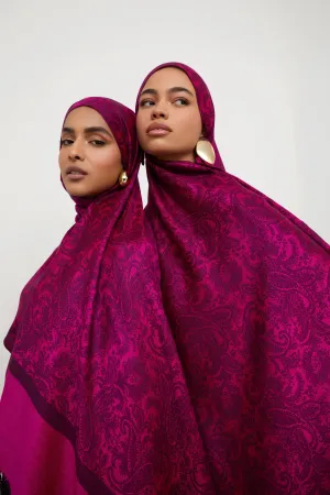 Pashmina Hijab Scarf - Pomegranate