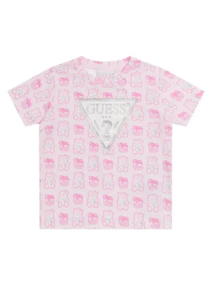 Pink Logo Print T-Shirt (3-18m)