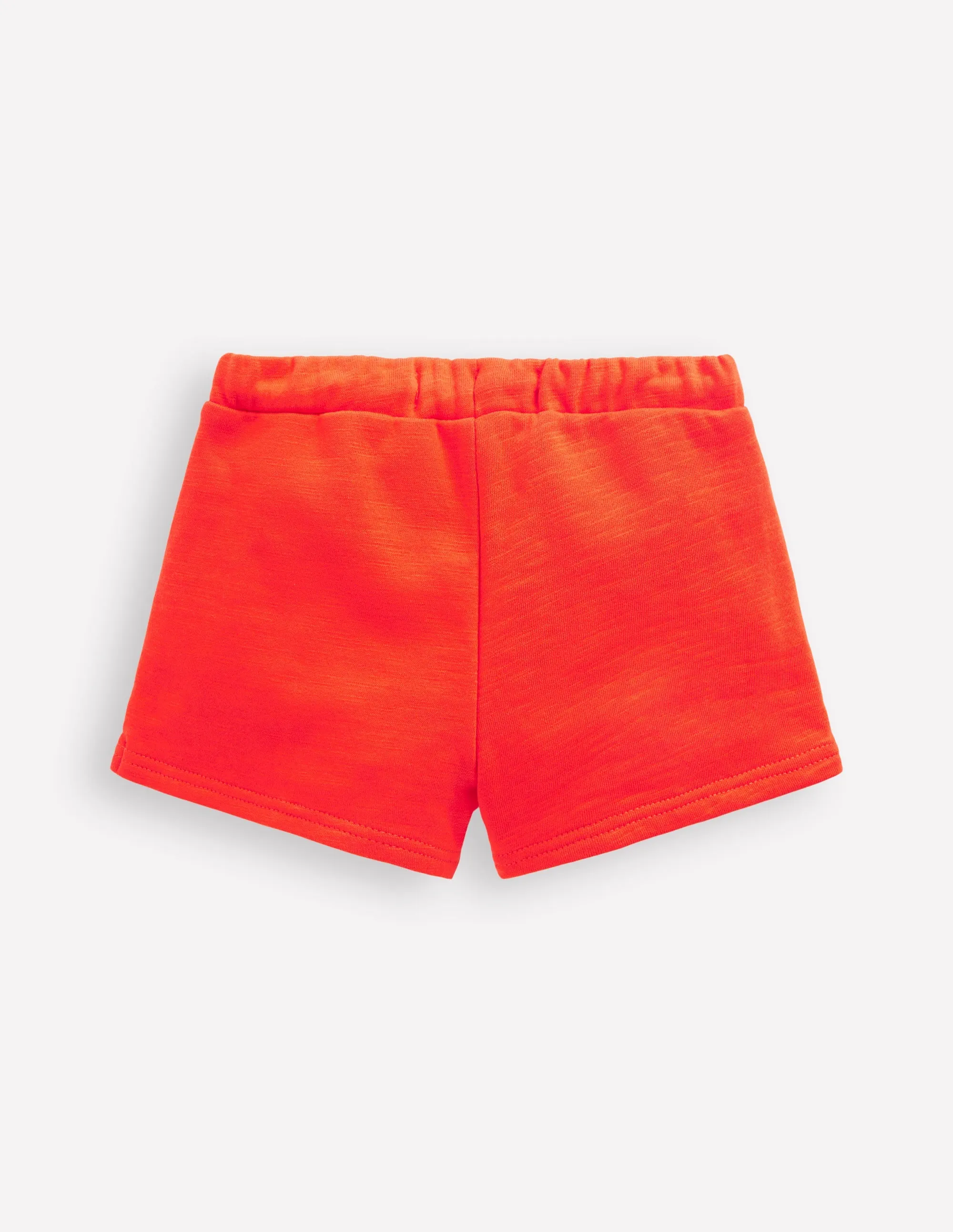 Pom Trim Jersey Short-Firecracker Red