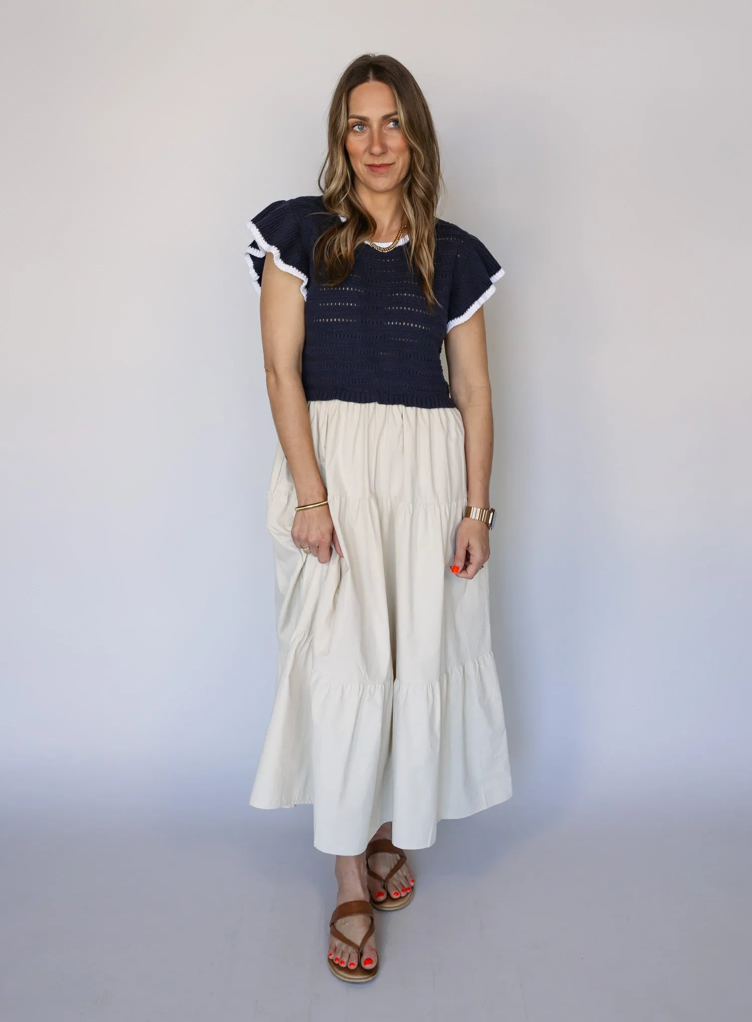 Poppy Ruffle Midi Dress