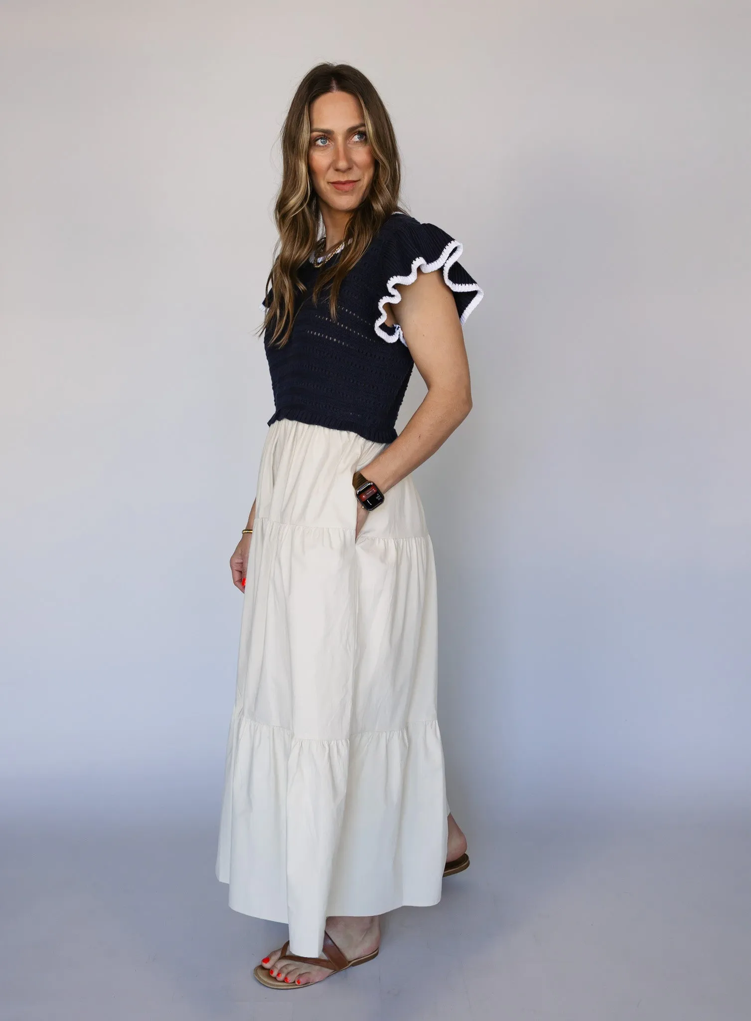 Poppy Ruffle Midi Dress