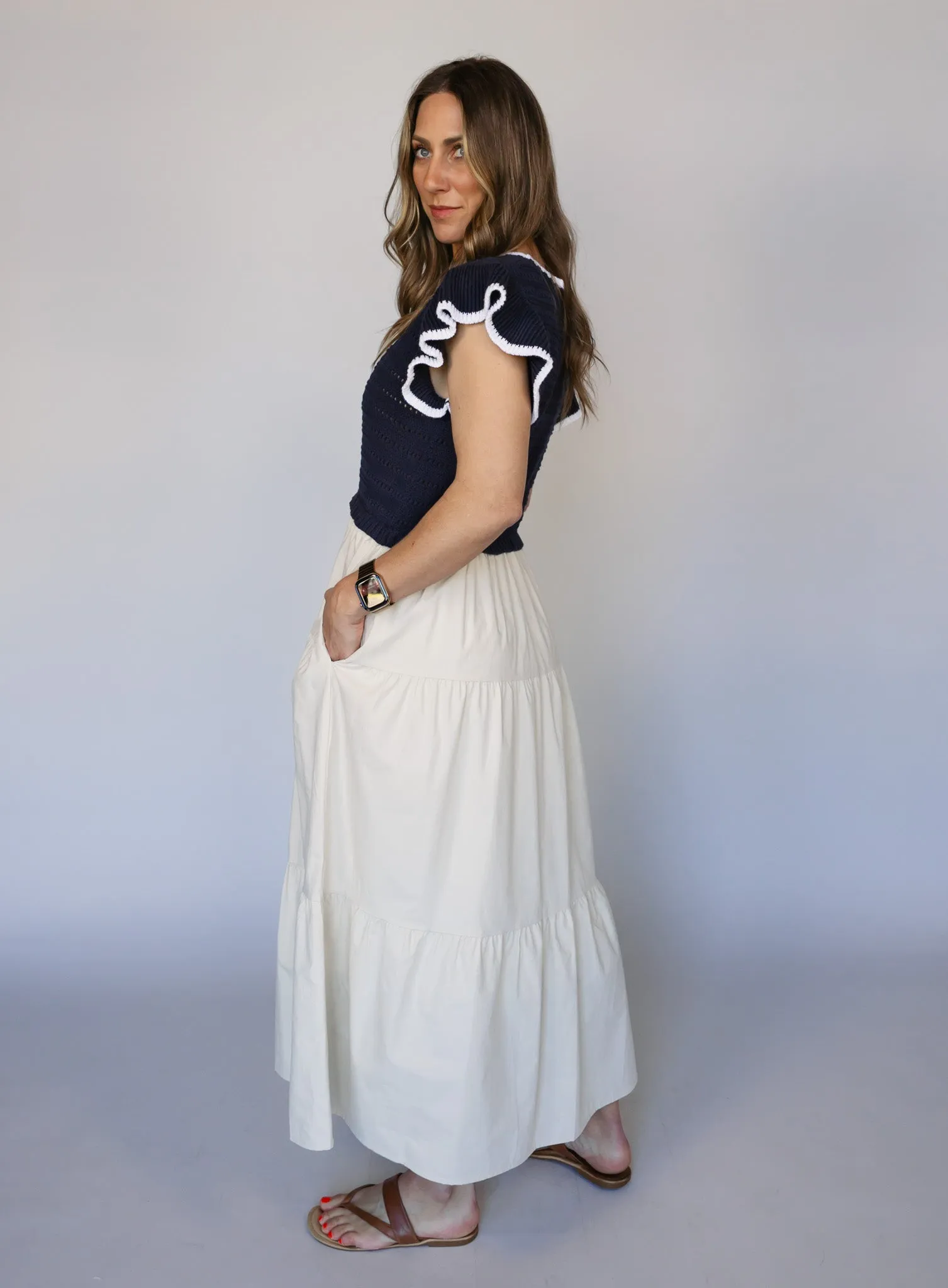 Poppy Ruffle Midi Dress