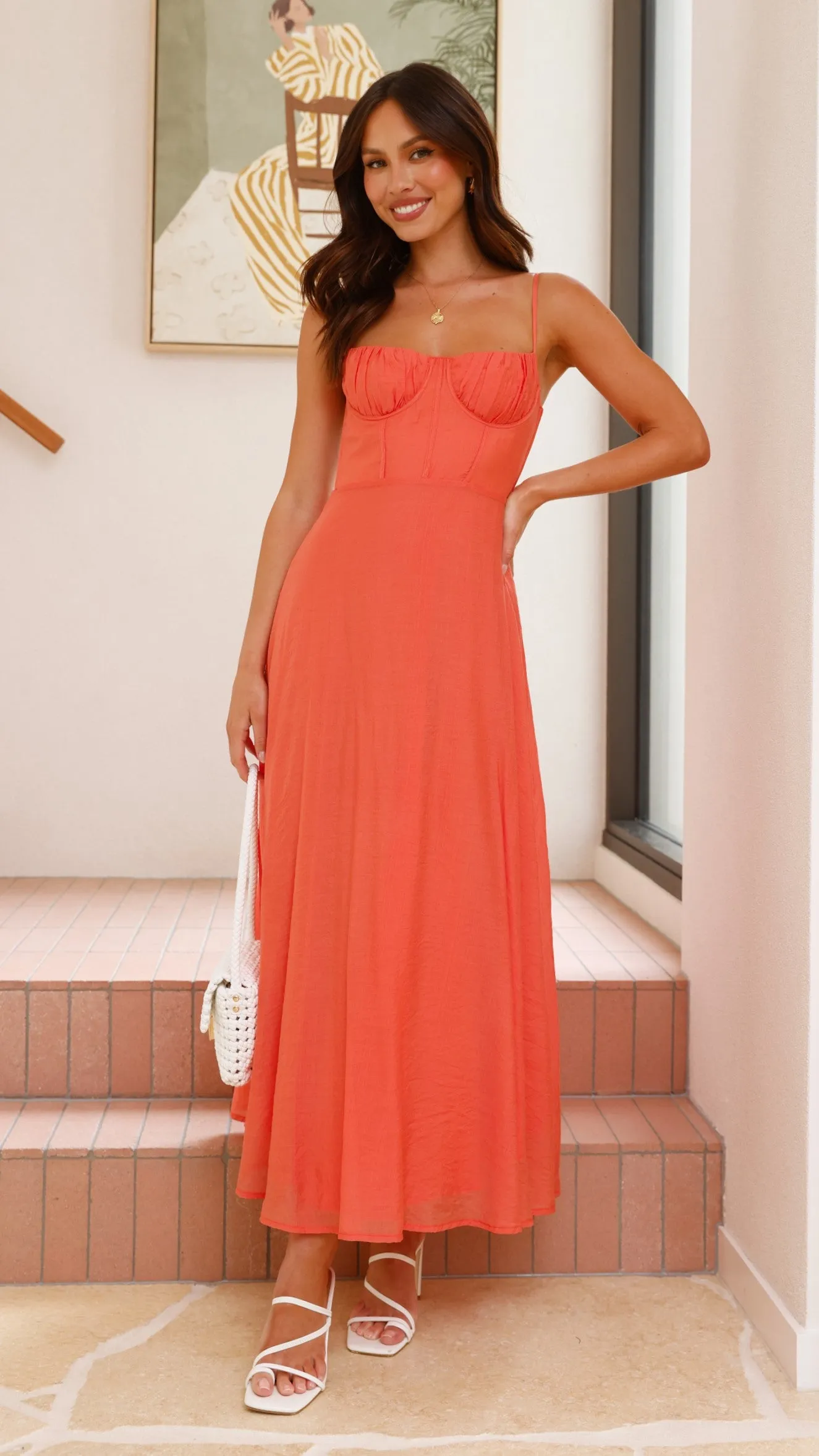 Rahima Maxi Dress - Watermelon