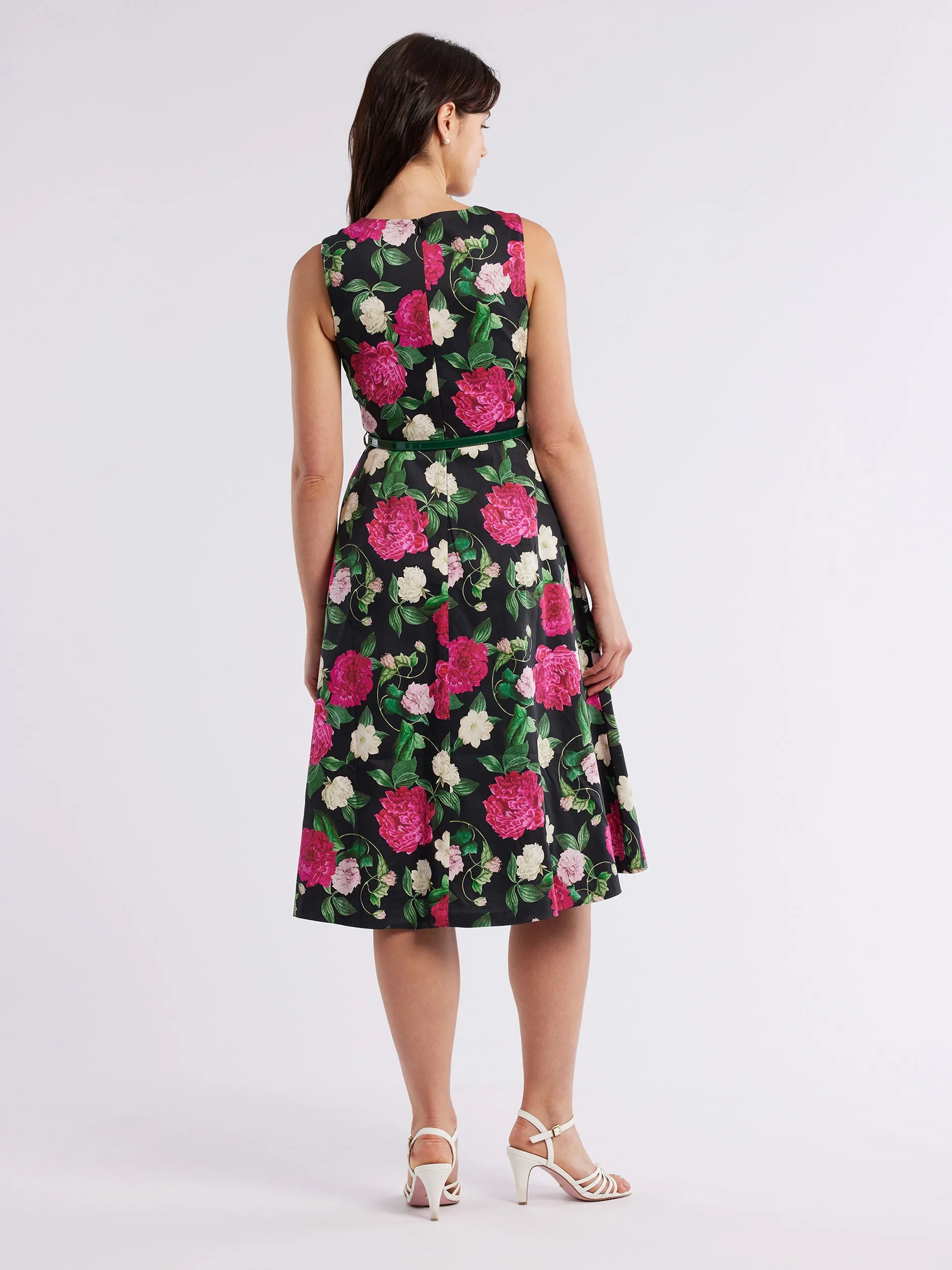 Raspberry Peony Dress