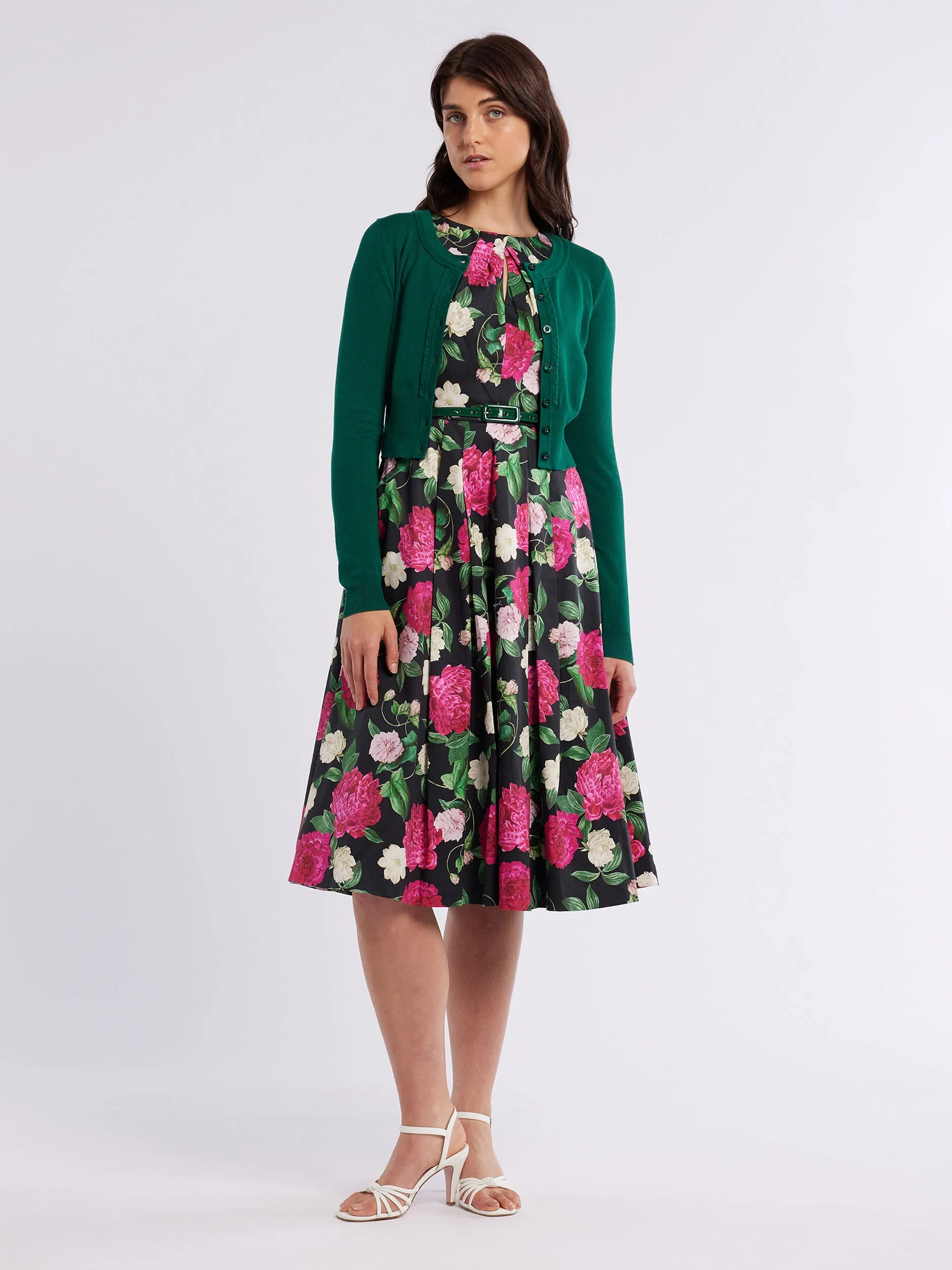Raspberry Peony Dress