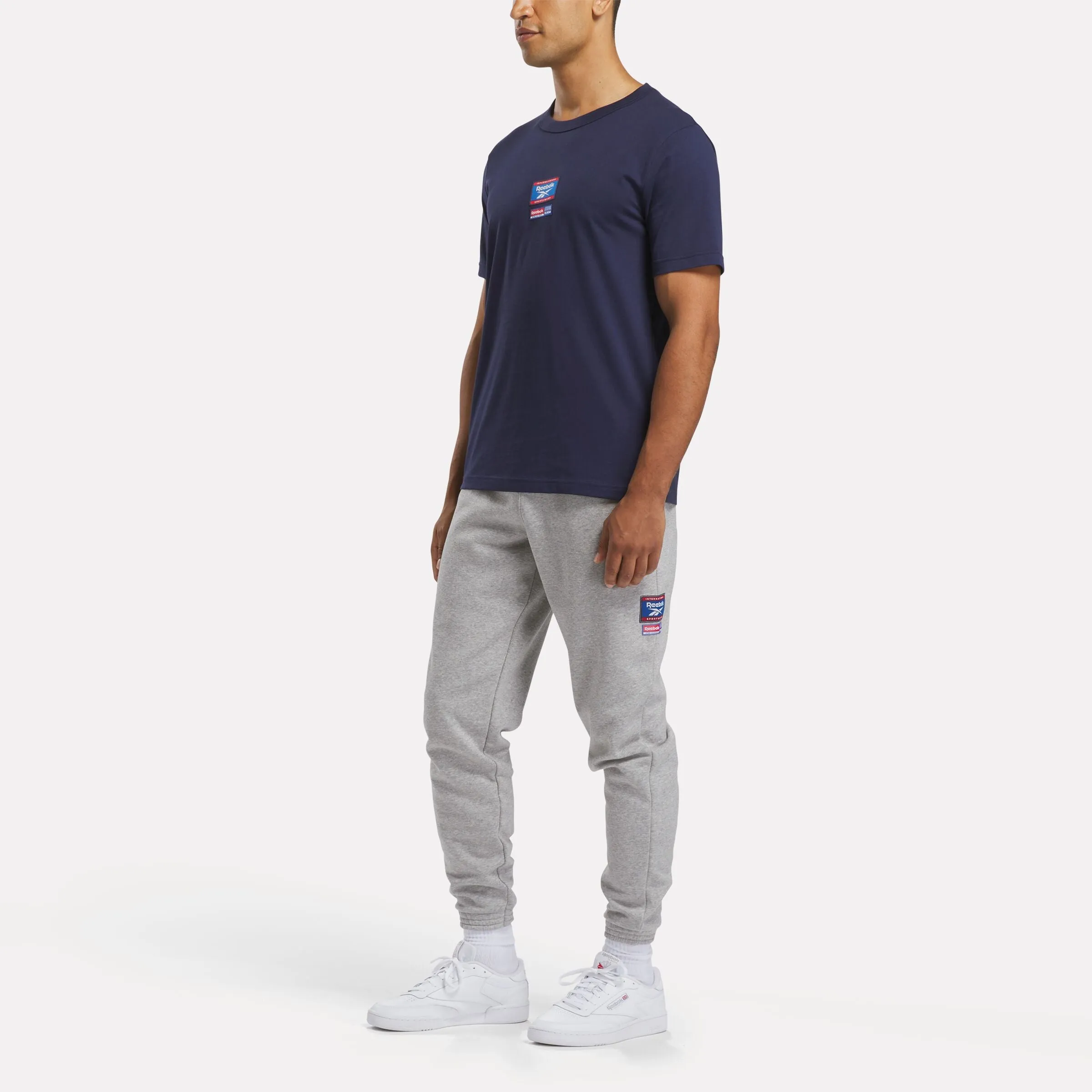 Reebok Identity Badge T-Shirt Vector Navy