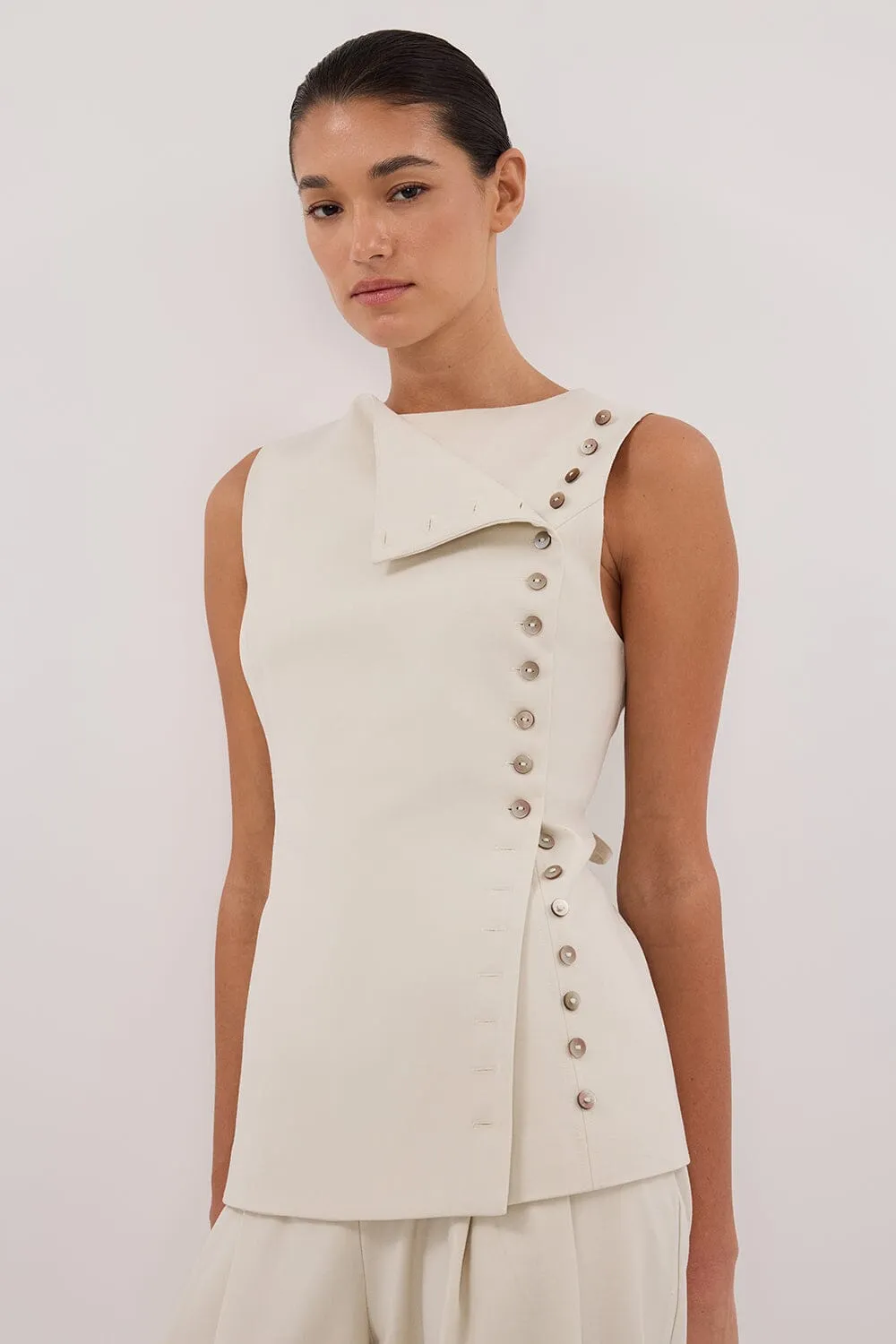 REN PLASTER SIDE BUTTON VEST