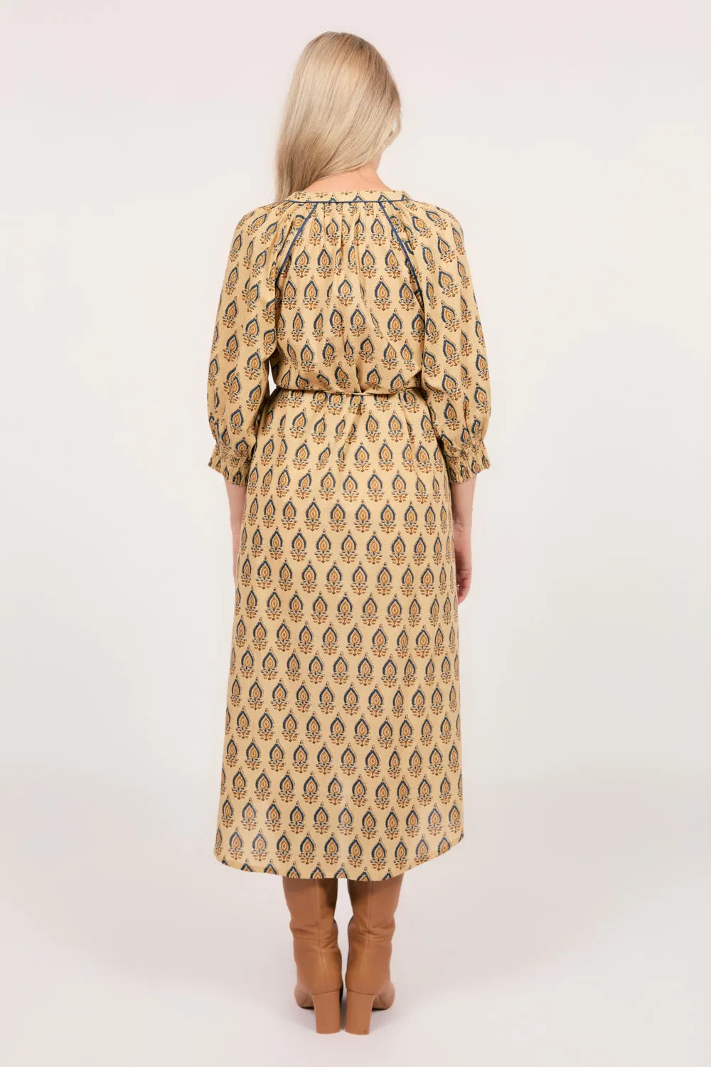 Robin Tunic Dress in Paisley Plumes