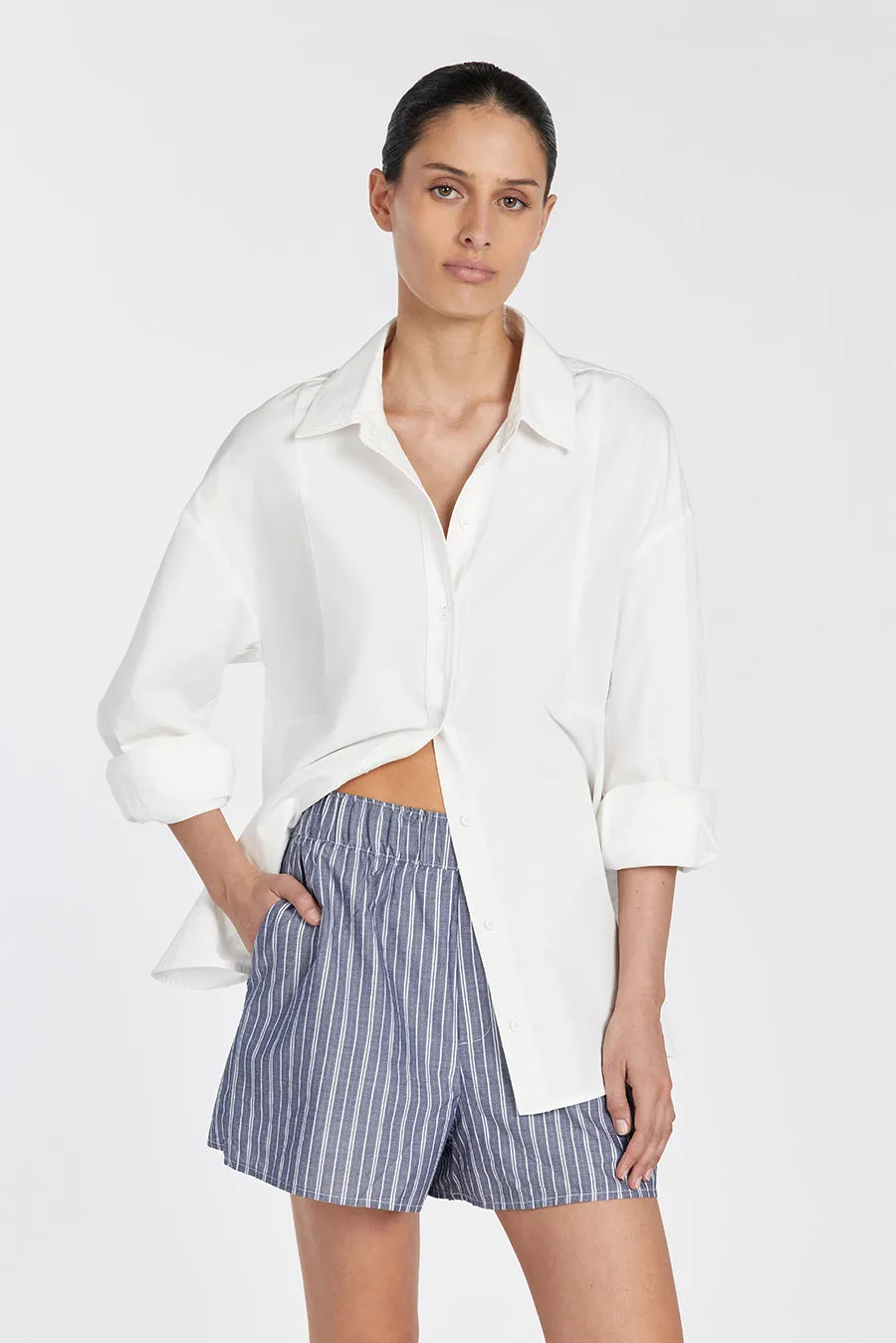 SHARNI BLUE STRIPE SHORT