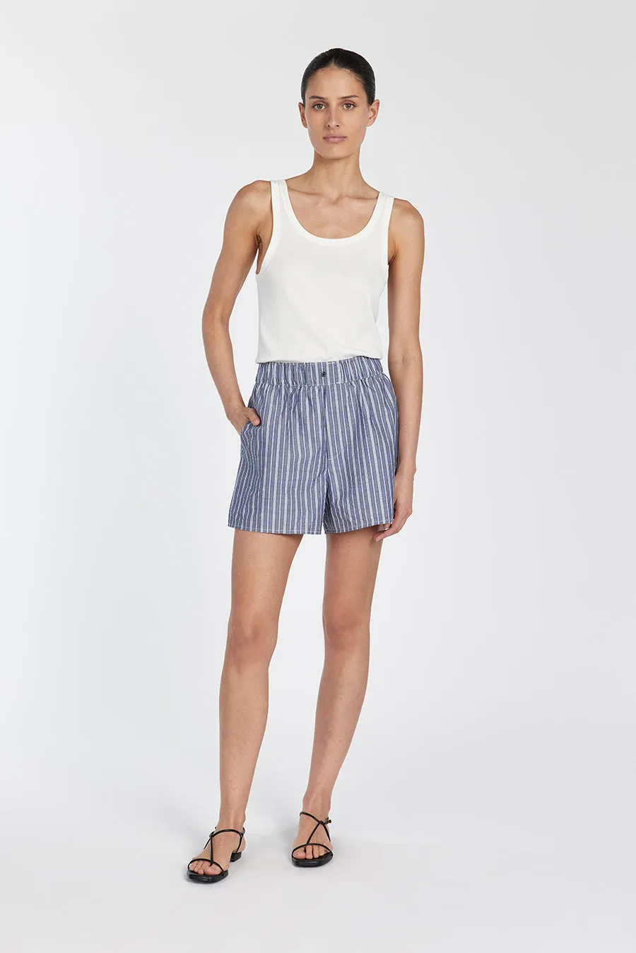 SHARNI BLUE STRIPE SHORT