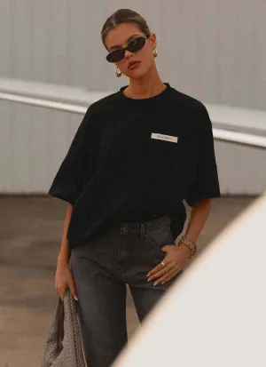 Signature Oversized Tee - Black