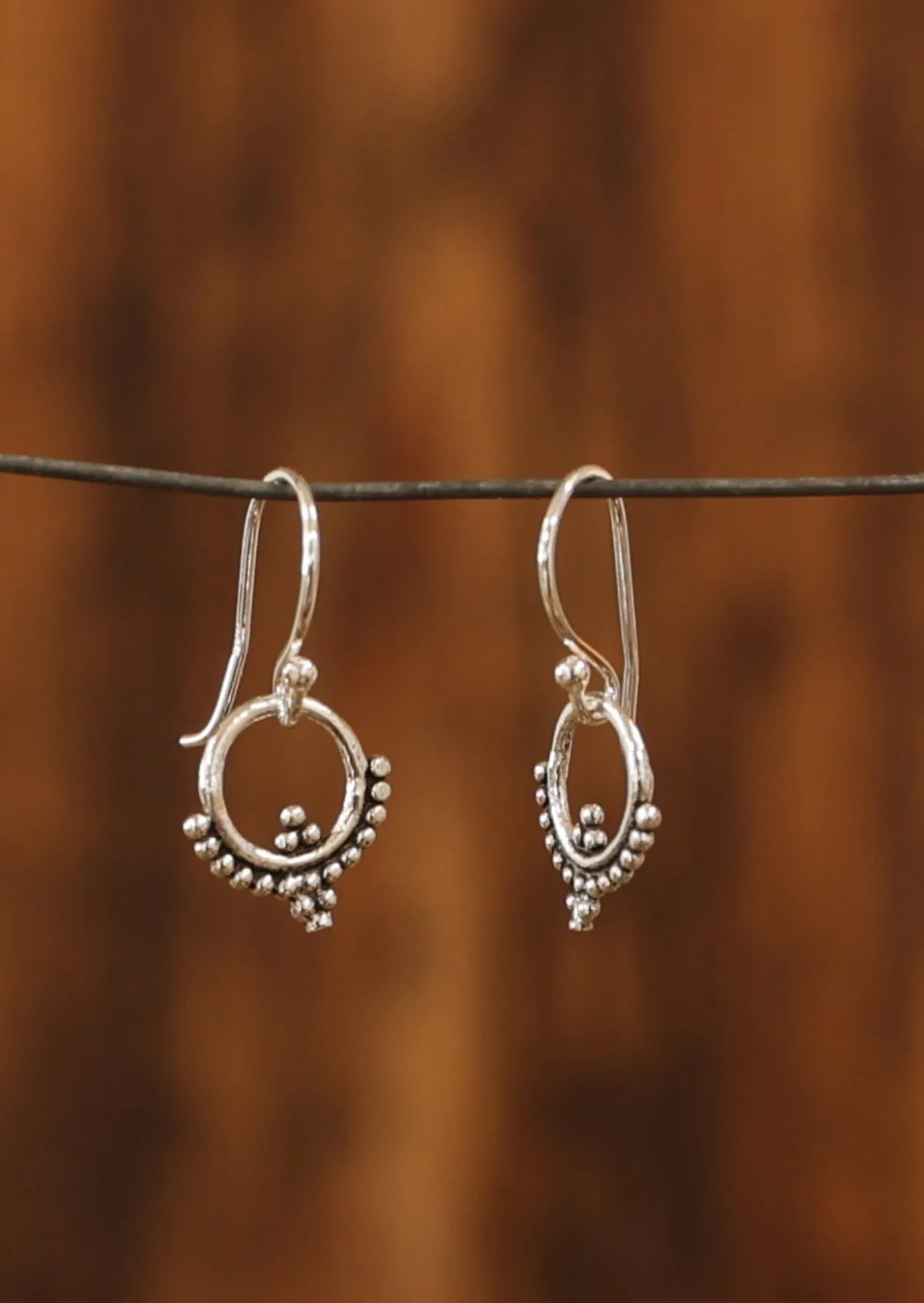Sweet Circles Silver Earrings