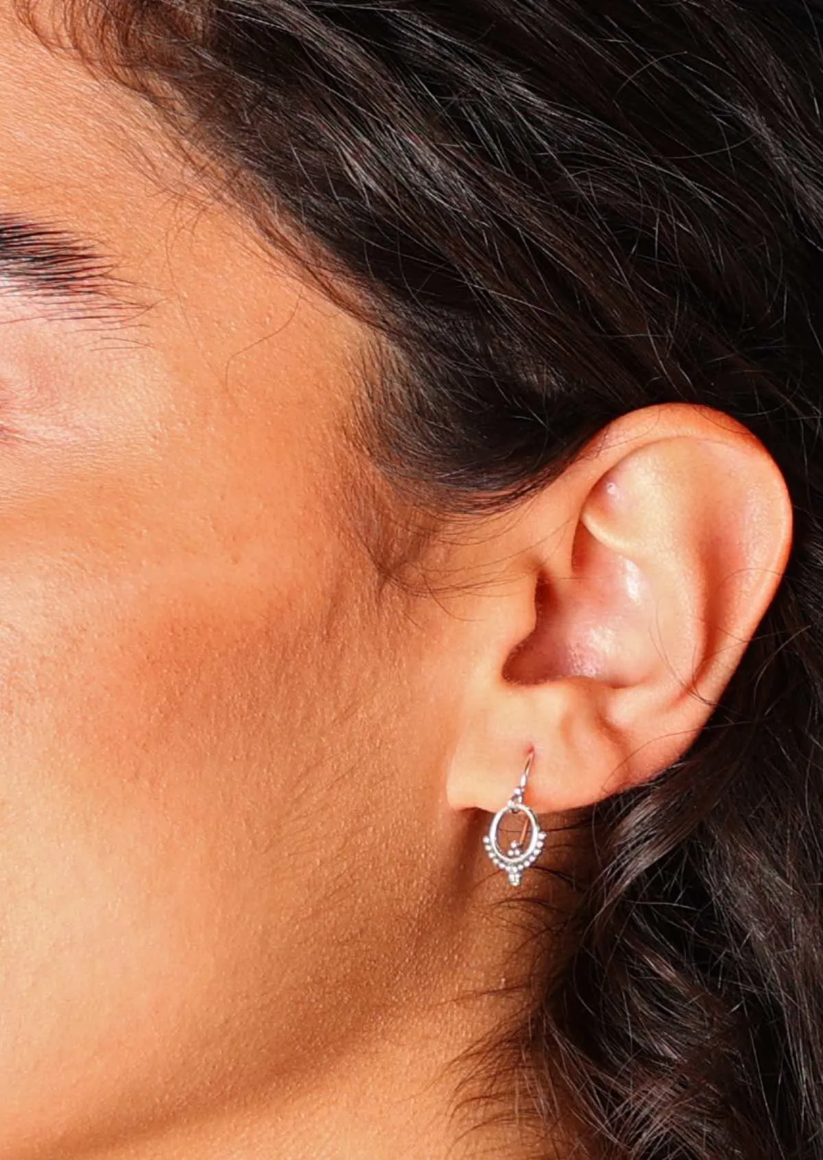 Sweet Circles Silver Earrings