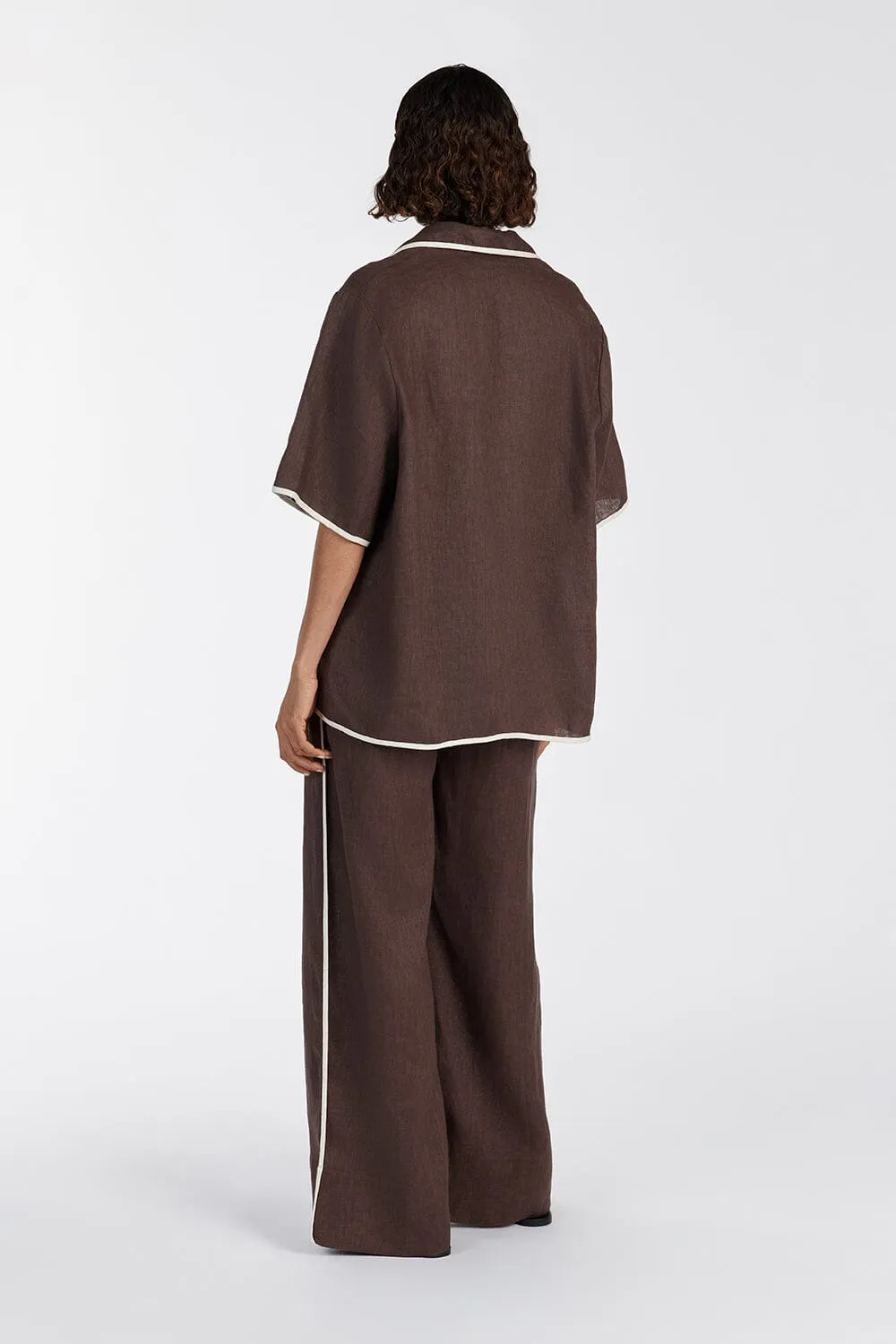 VON CHOC LINEN PANT