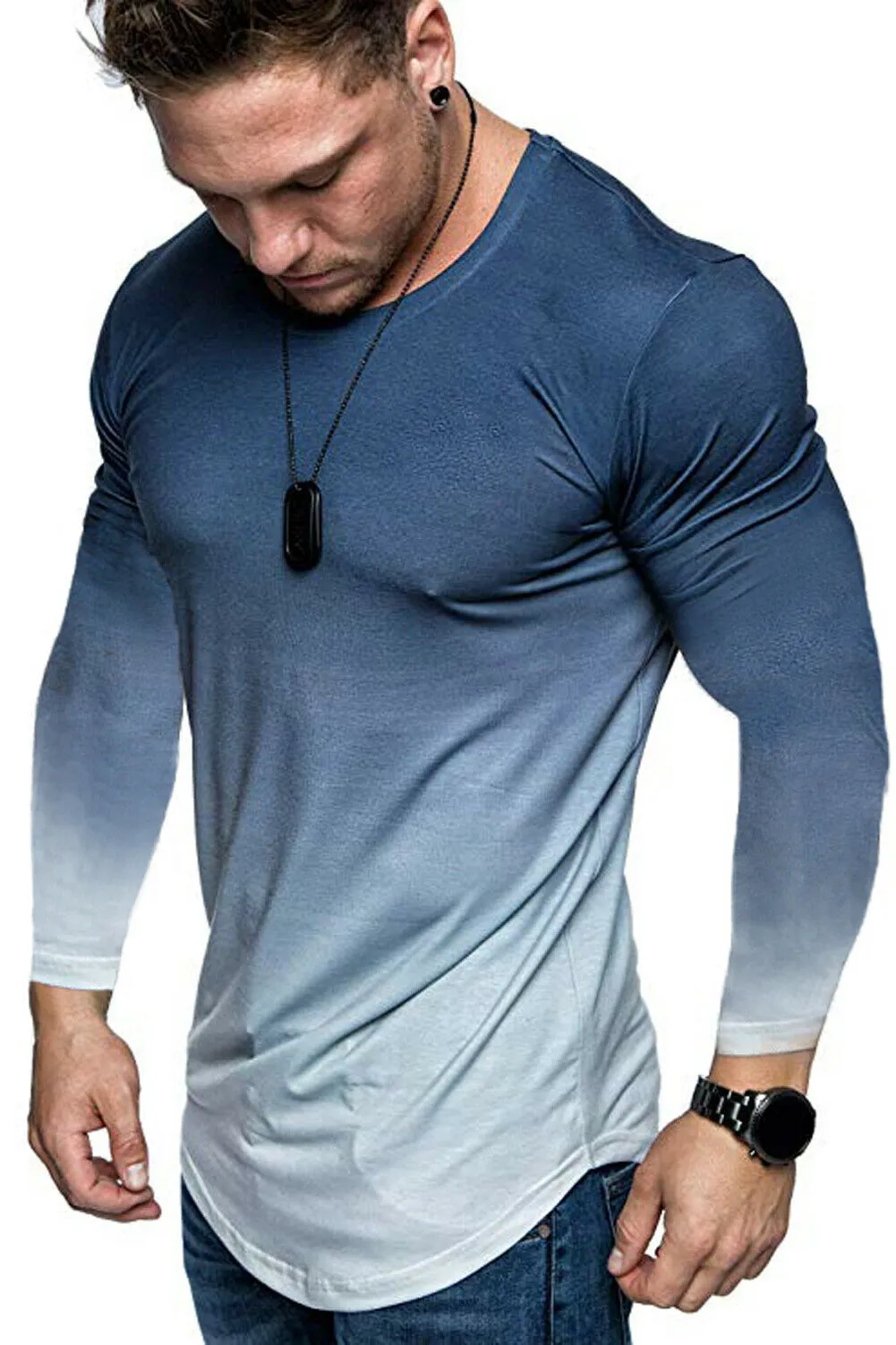 West Louis™ Gradient Long Sleeve T-shirt
