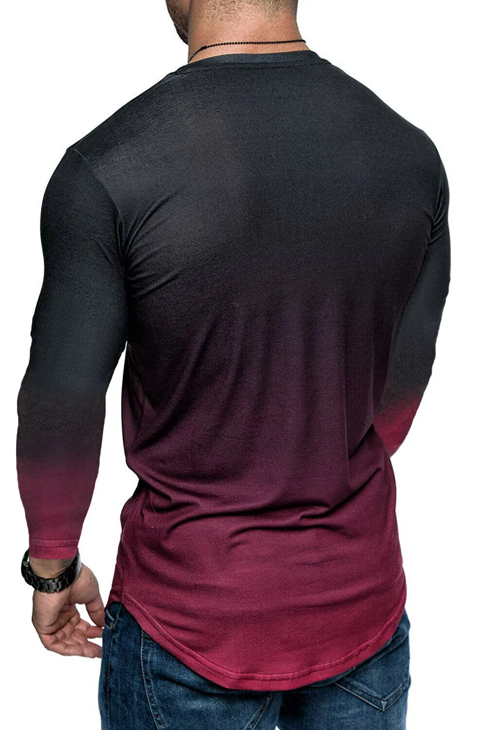 West Louis™ Gradient Long Sleeve T-shirt
