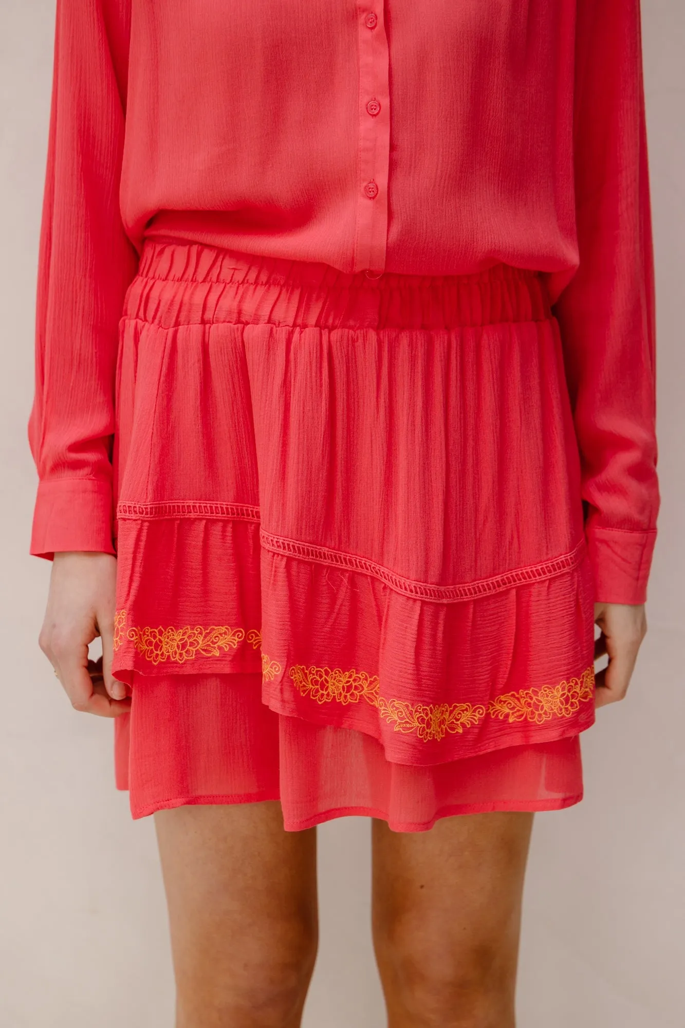 Willa skirt coral