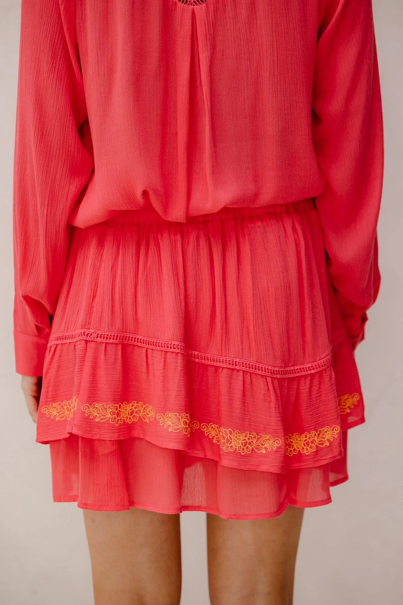 Willa skirt coral