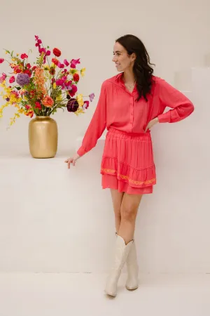 Willa skirt coral